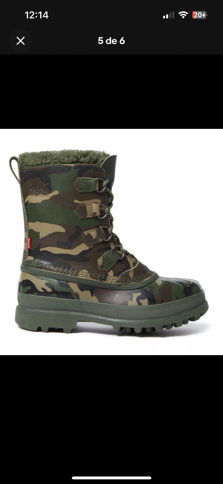 Size 9.5 Supreme x Sorel Caribou Boots - Woodland Camo - photo 2
