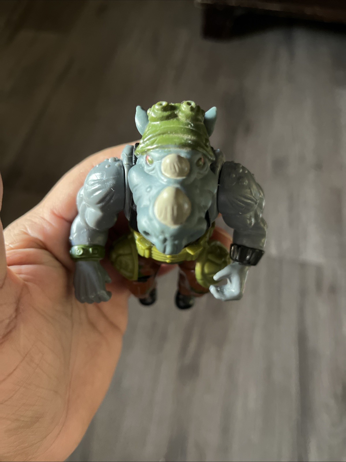 1988 TMNT Rocksteady Action Figure 5" Playmates - photo 2