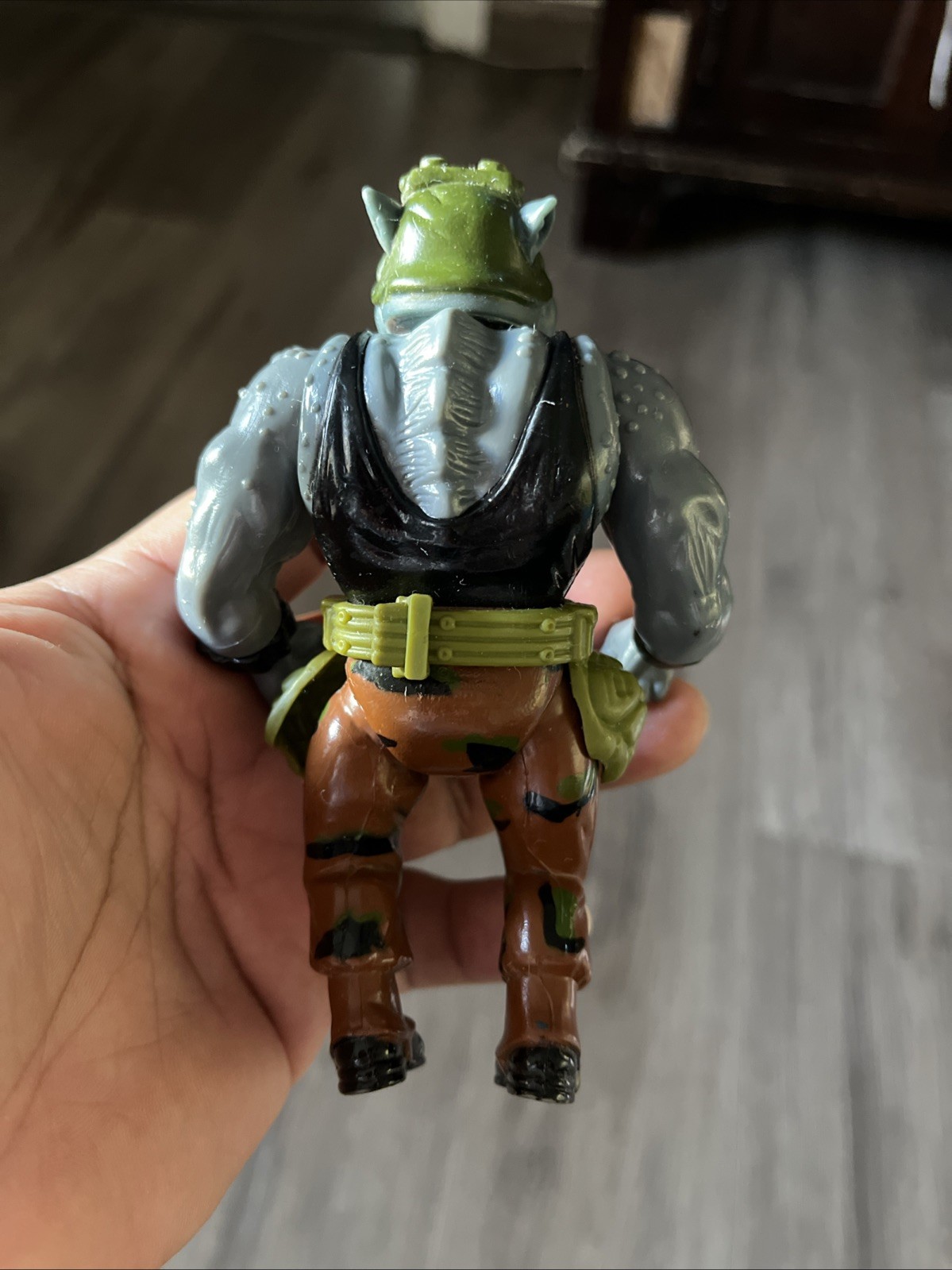 1988 TMNT Rocksteady Action Figure 5" Playmates - photo 4