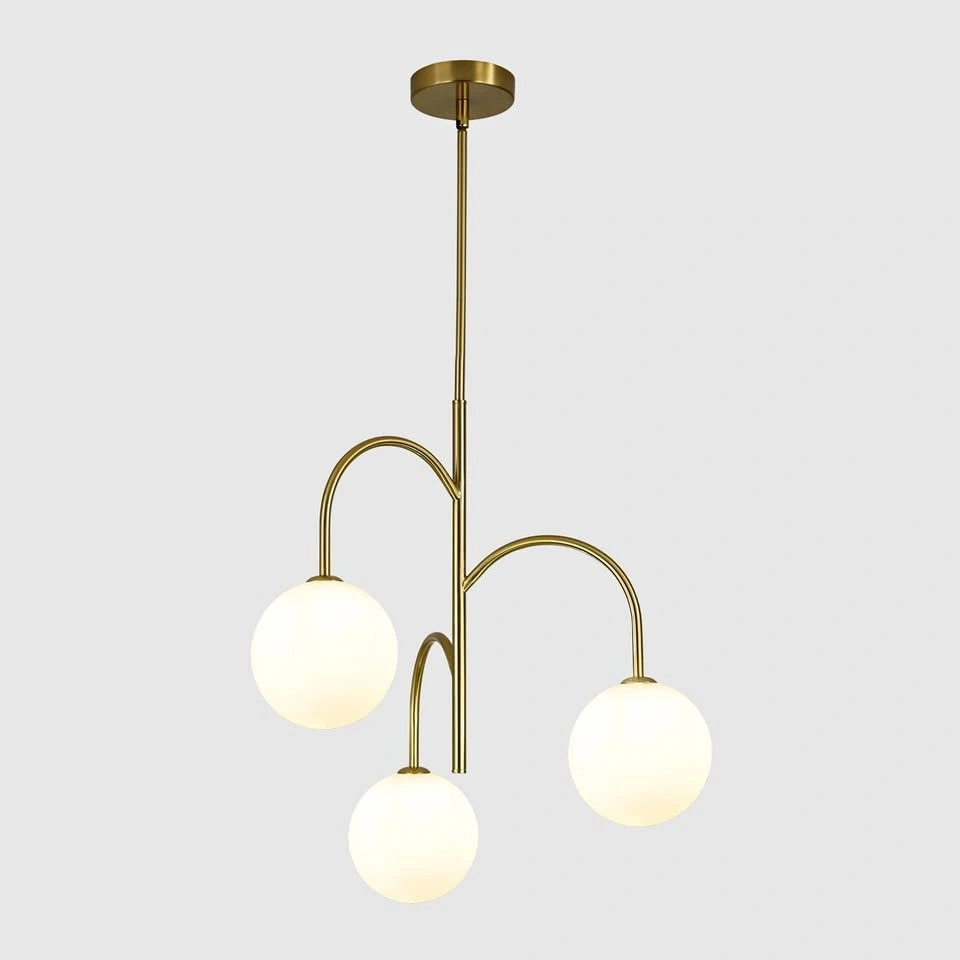 Flyrose Mid Century Modern 3 Light Chandelier