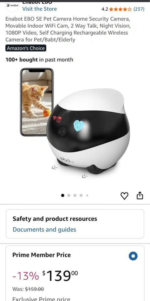 Enabot EBO SE Smart Companion Robot - Open Box / Never Used - photo 2