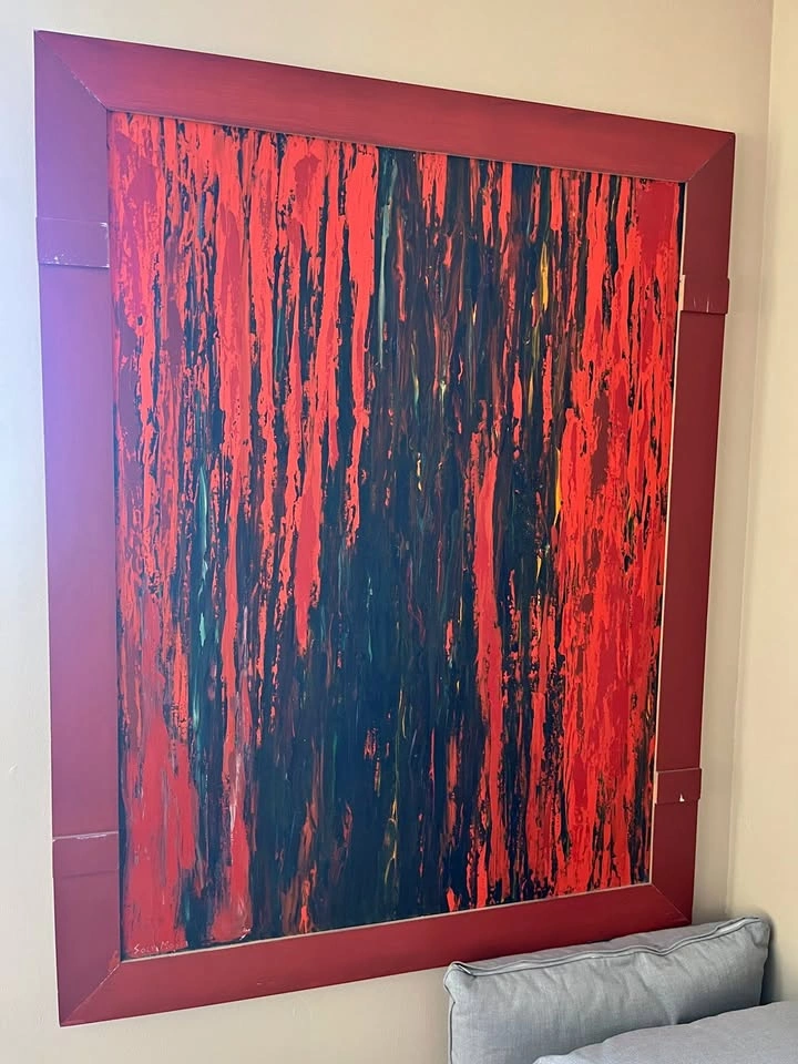 Passion Of The Night - 42" x 54" Oil paint on canvas