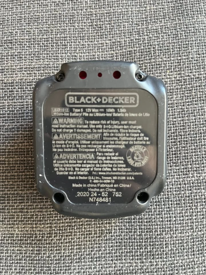 12V Black & Decker Battery and charger for Power Tools - photo 2