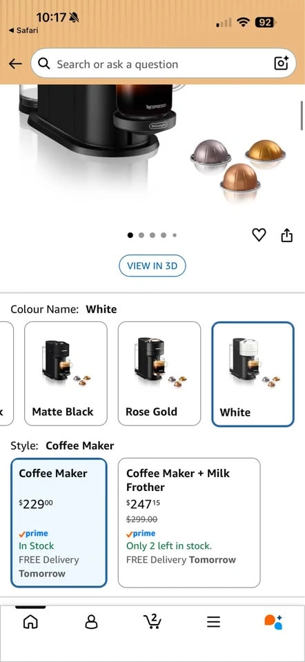 Nespresso Vertuo Next Coffee Machine White New in Box - photo 3