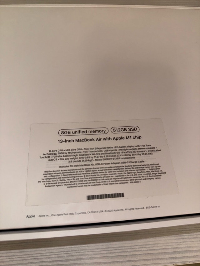MacBook Air M1 (2020) - 512GB - 13.3” - Excellent Condition - photo 3
