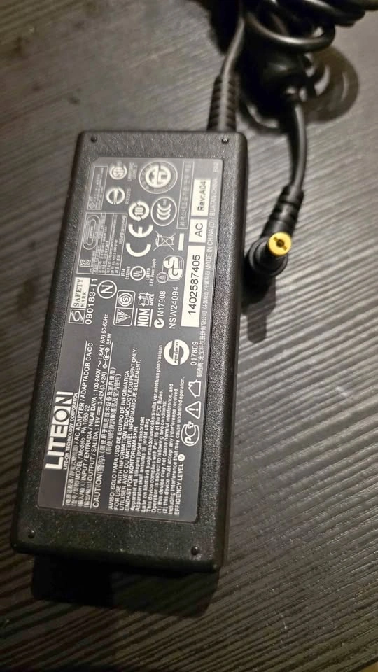 Lite on laptop charger