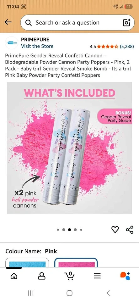 Gender Reveal Confetti Cannon