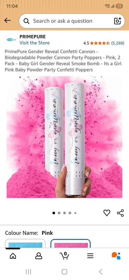 Gender Reveal Confetti Cannon - photo 2