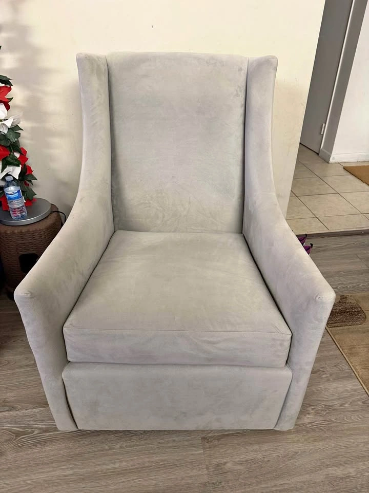 Light Grey Rocking Nursery Chair