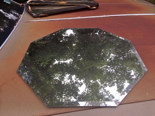 Pair of Mirrors One Octagonal One 20x18