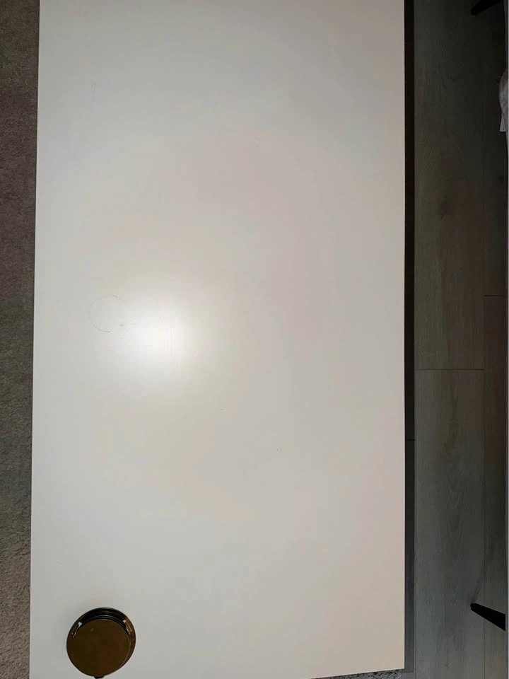 White Top Wood Base Coffee Table - photo 2