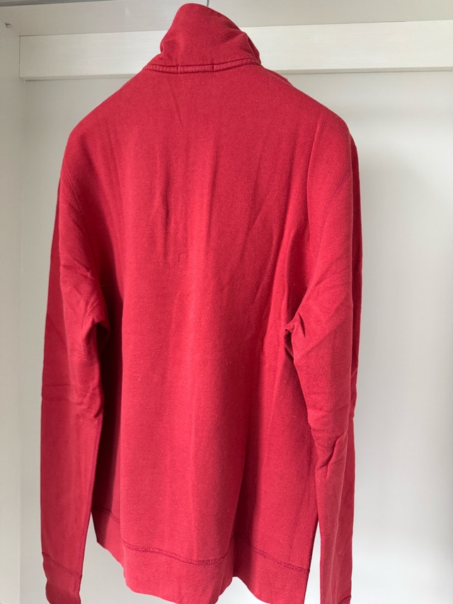 Burberry Brit Sweater - Red Quarter-Zip Logo - Size L - photo 2