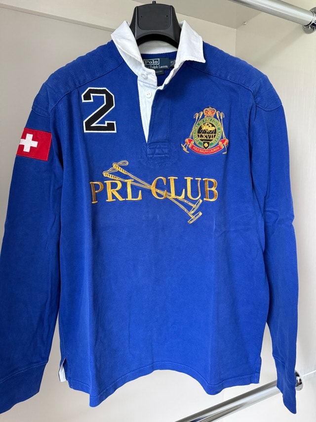 Ralph Lauren Rugby Shirt - Blue, Size L