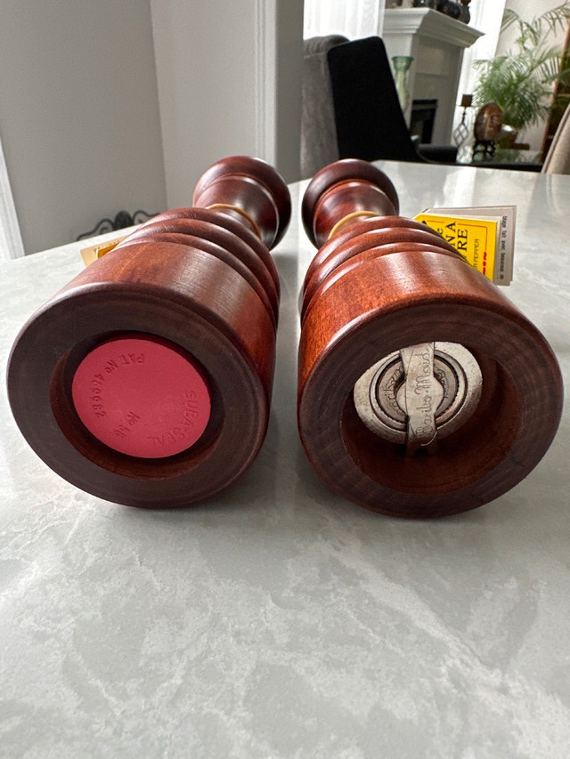 VTG Baribocraft Maple 9.5" Wooden Pepper Mill and Salt Shaker - photo 3