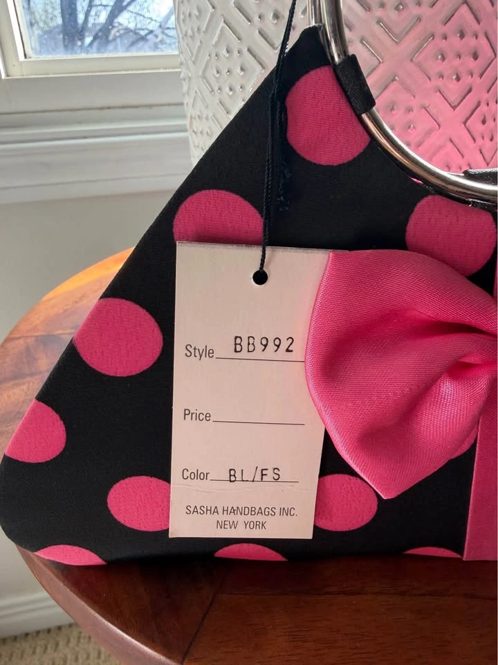 Sasha Handbags Pink Polka Dot - photo 5