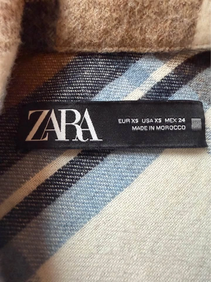 Zara Plaid Shacket Jacket XS - photo 2