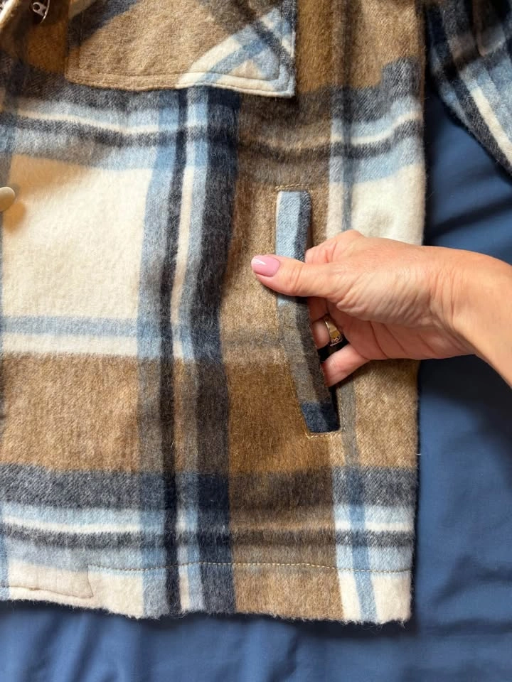 Zara Plaid Shacket Jacket XS - photo 3