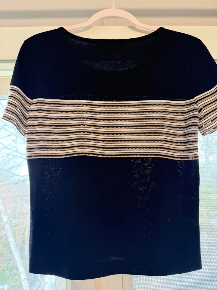 St John Sport black striped top size S - photo 2