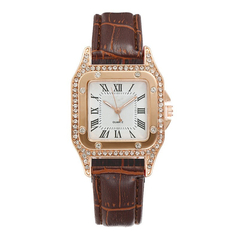 Square Watch Rhinestone Women's