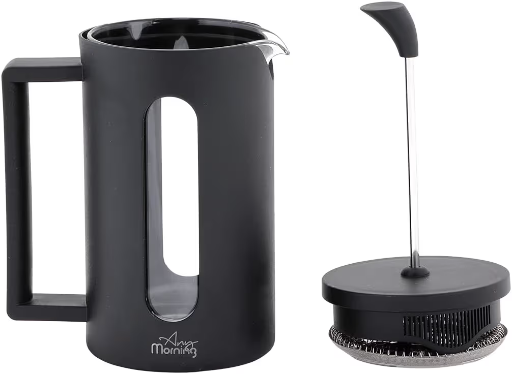 Stainless Steel Borosilicate Glass French Press Coffee Maker - photo 4