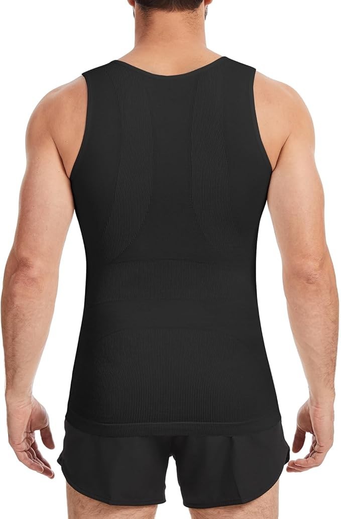 Men's Slimming Body Shaper Vest - Black XL