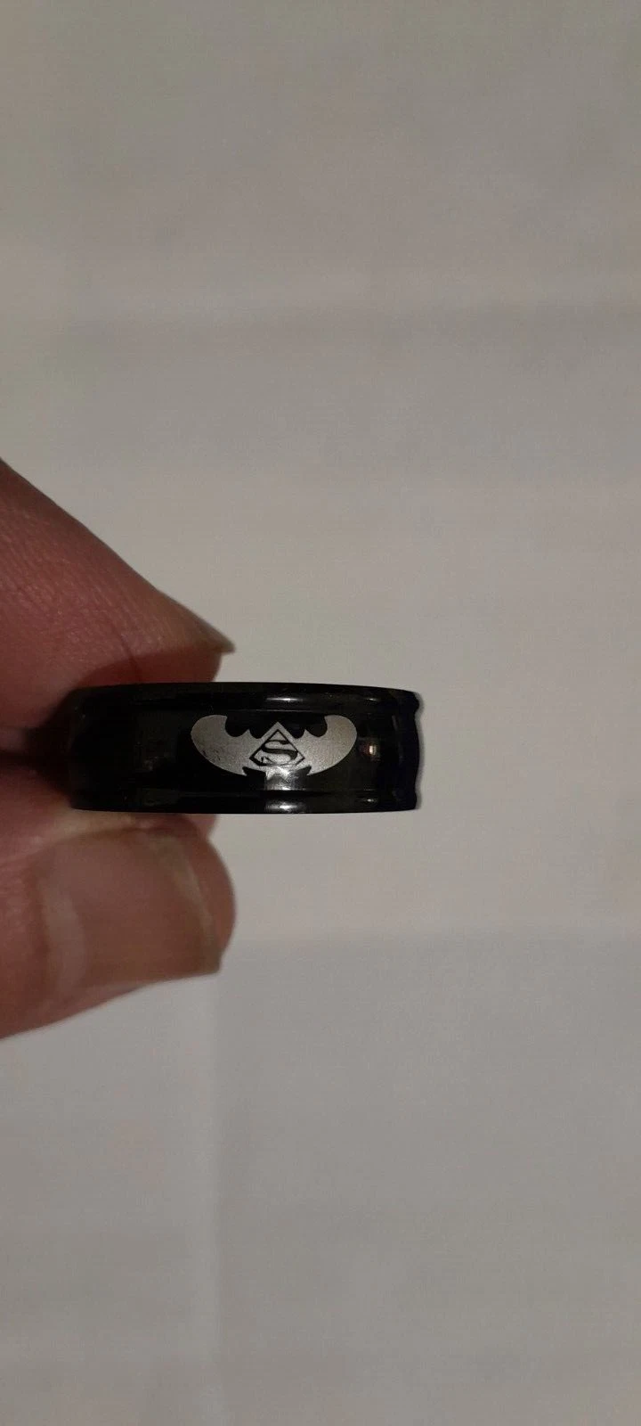 Batman Titanium Ring Stainless Steel Band Men's Jewelry Gifts Si