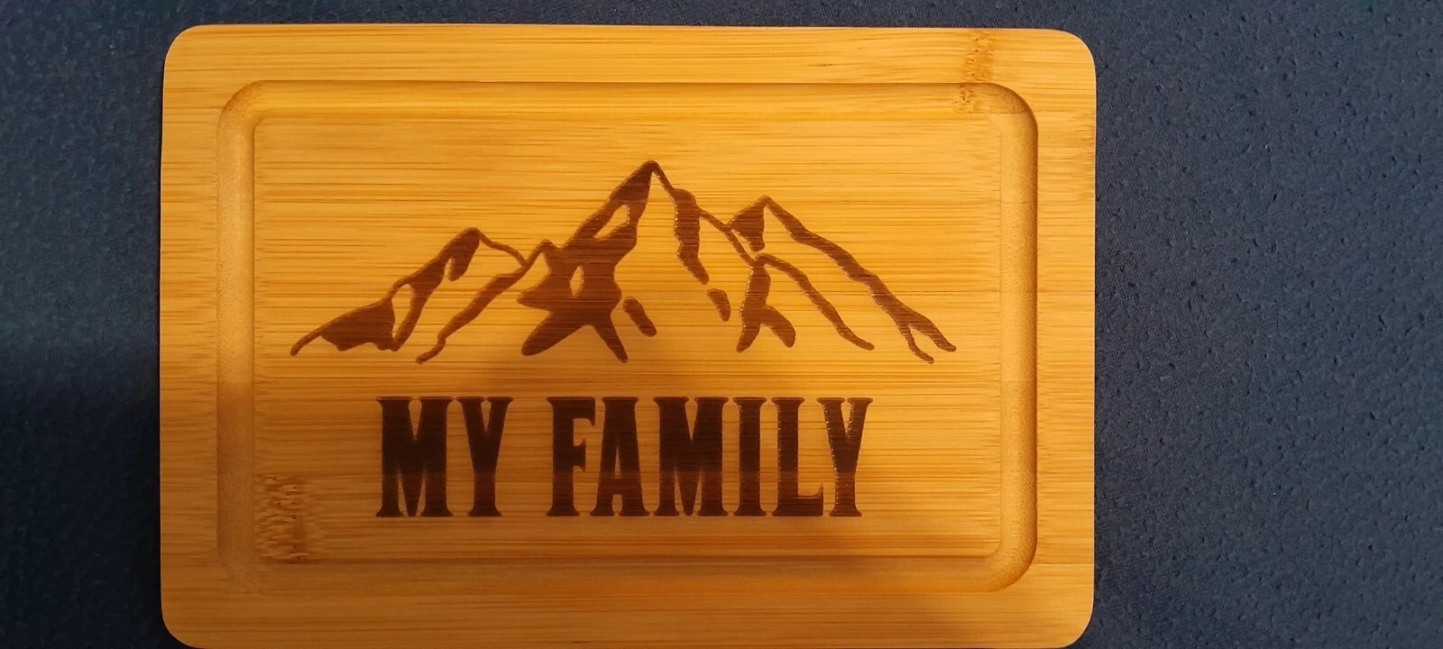 "My Family" Cutting Board Wedding Gift, Engraved Engagement Pres