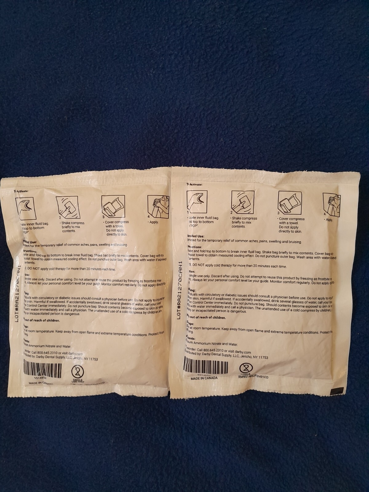 Lot 2 Darby Therapeutic Instant Cold Compress - photo 2