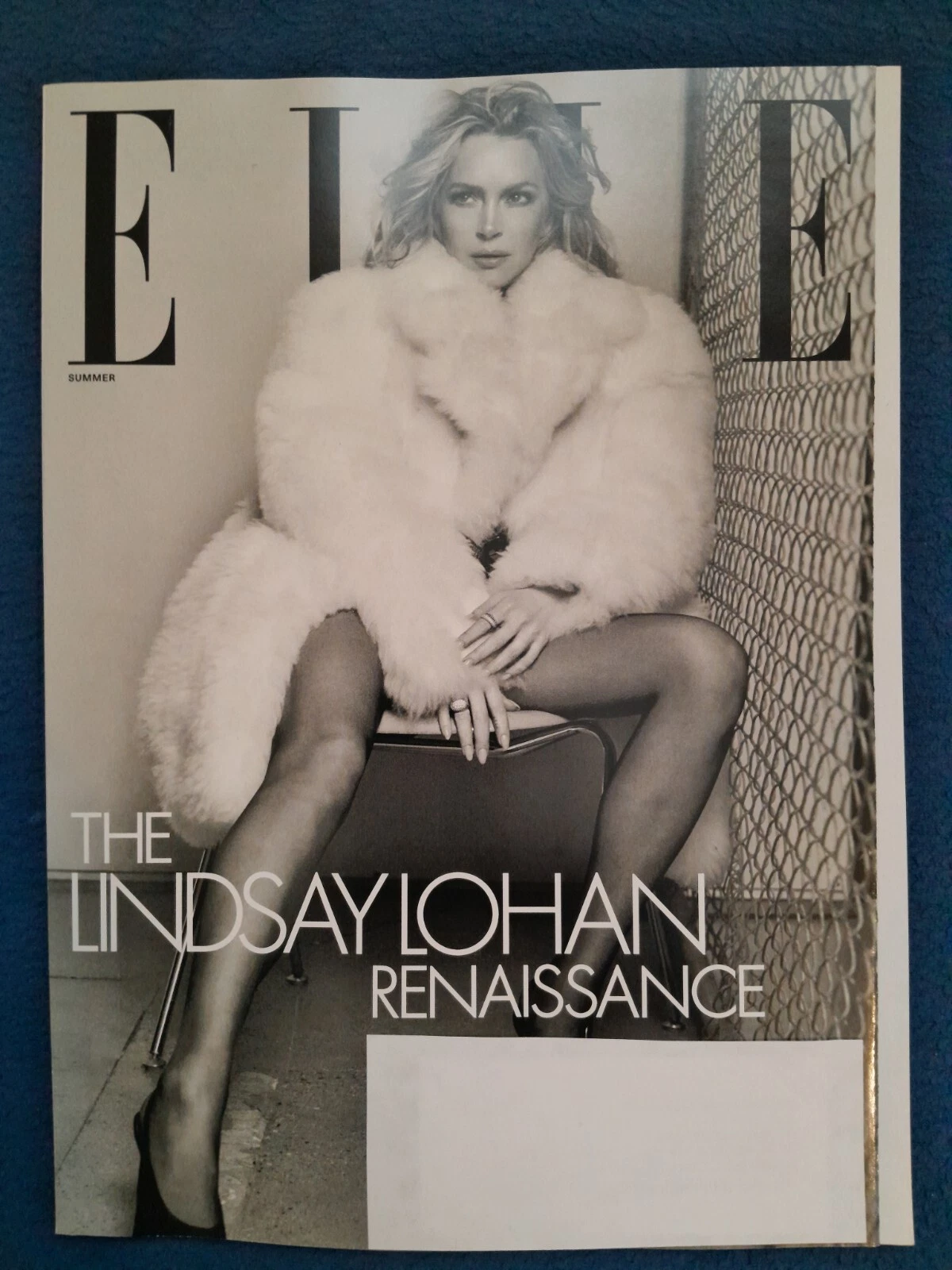 ELLE USA MAGAZINE Summer June 2025 LINDSAY LOHAN Cover Renaissan