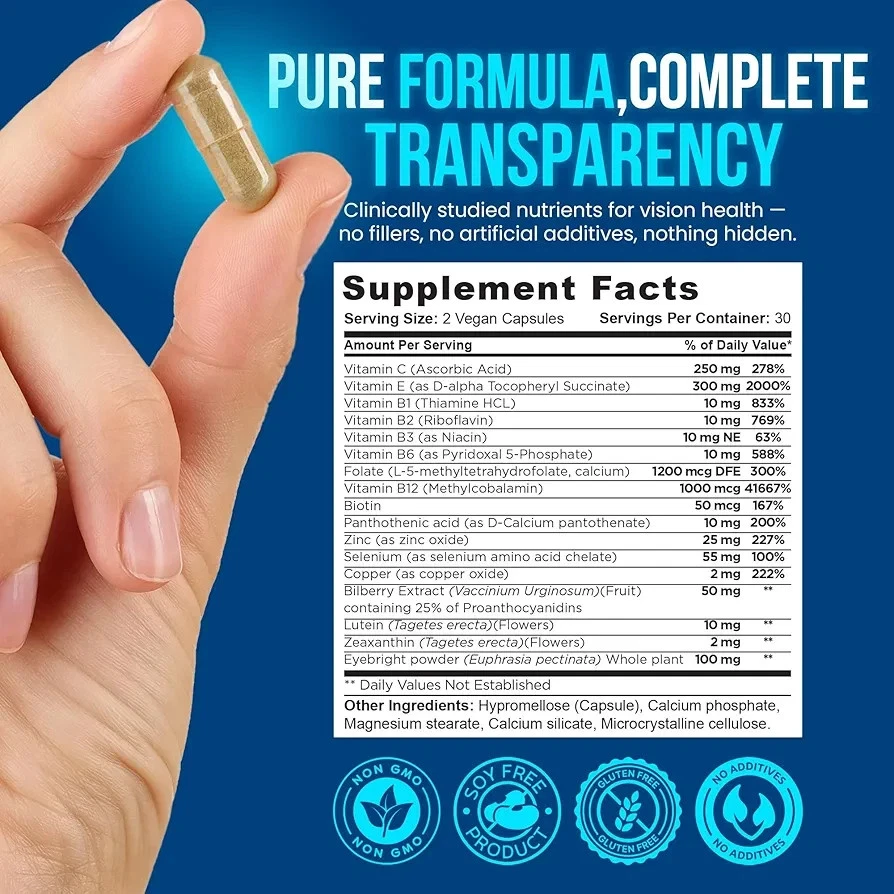 Vision Clarity Eye Vitamins – AREDS2 Inspired Formula - photo 3