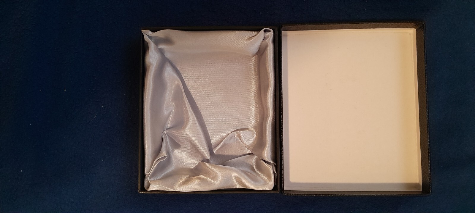 Gift Box NEW 4x3x1 Inches Silk Plated Cardboard Black - photo 2