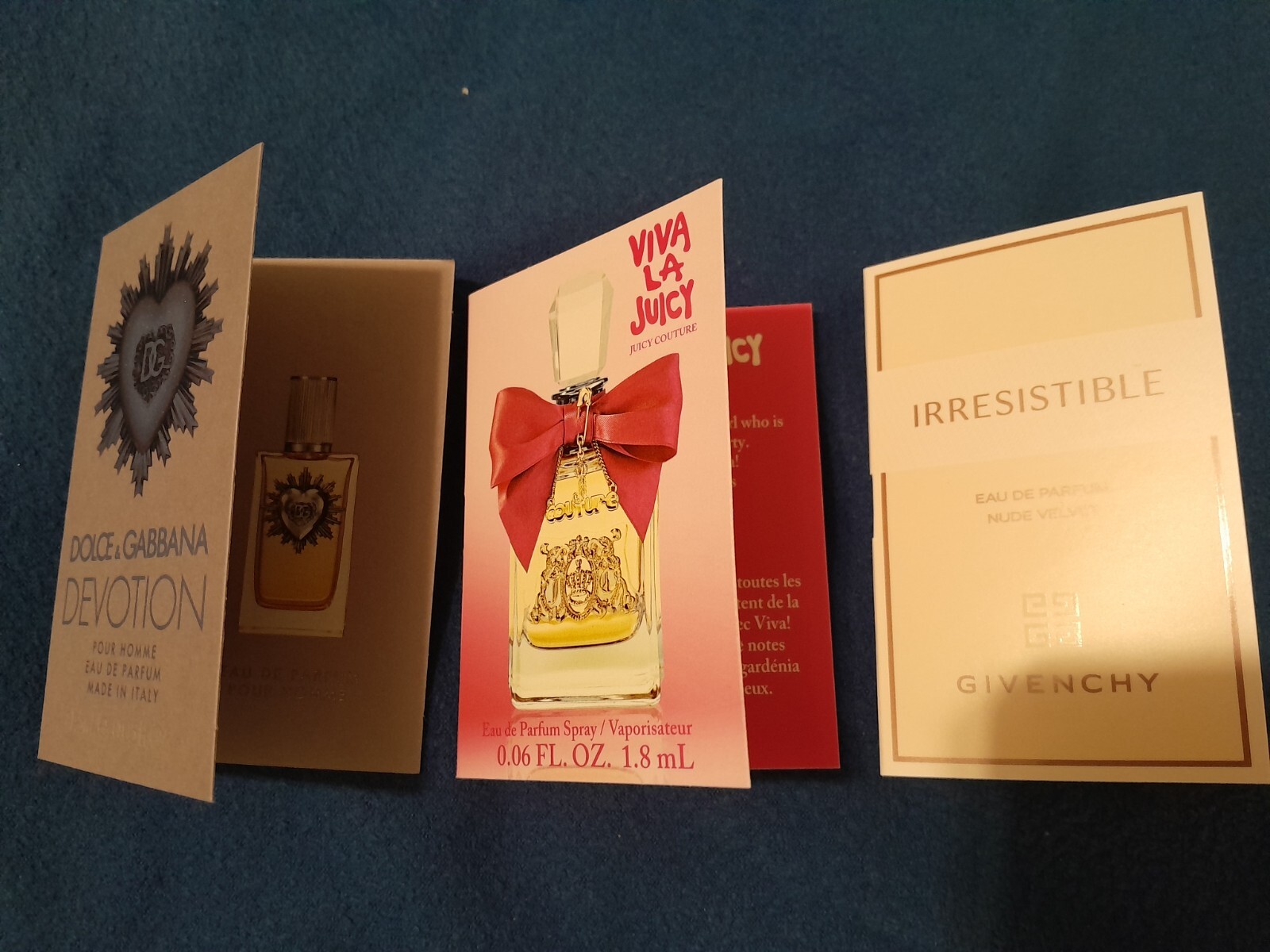 3 Pack Men Parfum Dolce Gabbana/Givenchy/Viva La Juicy Travel Sp