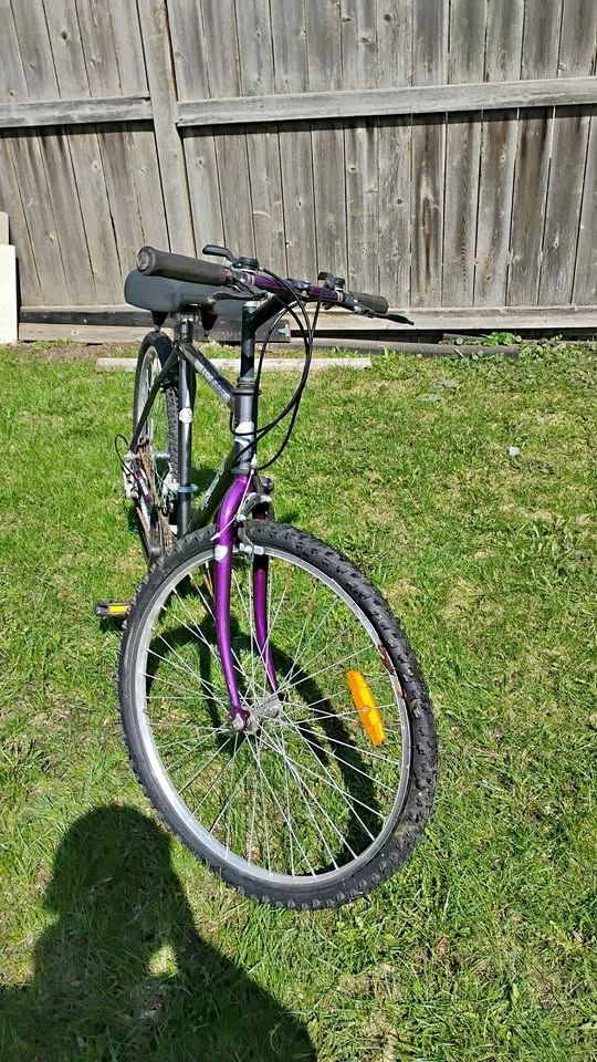 26 inch purple street/mountain Bike.