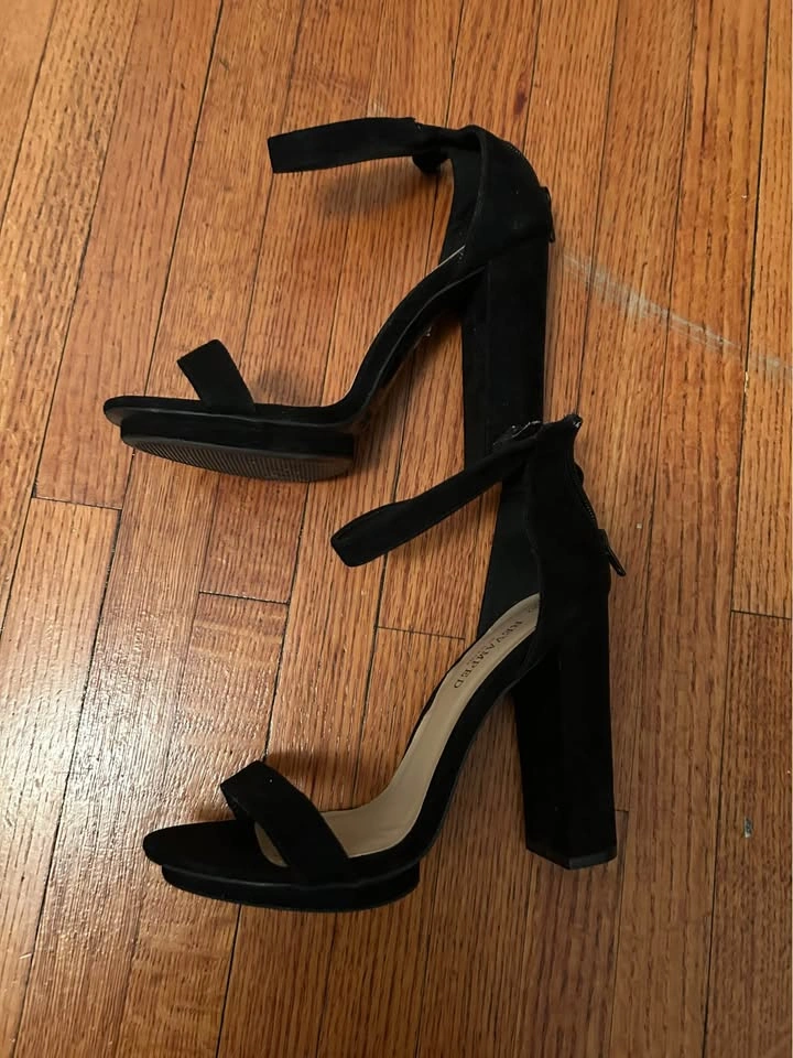 Black High heels Open Toe👠 - photo 2