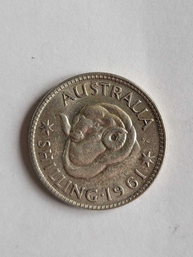 1961 Australian Silver Shilling
