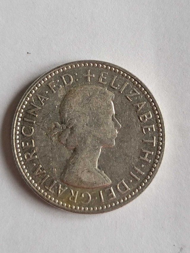 1961 Australian Silver Shilling - photo 2