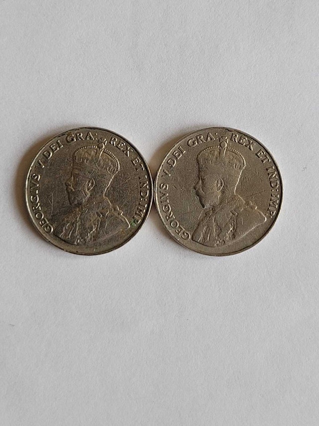 Canadian 5 cent coins - photo 2