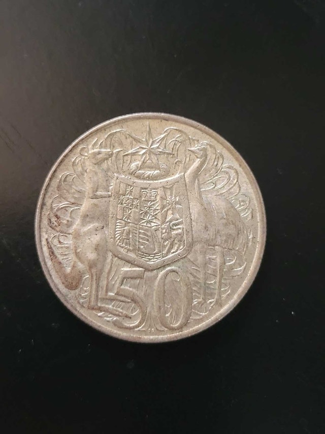 1966 Australian Silver 50 Cent Collectible Coin