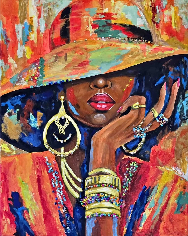 ACRYLIC PAINTING WOMAN