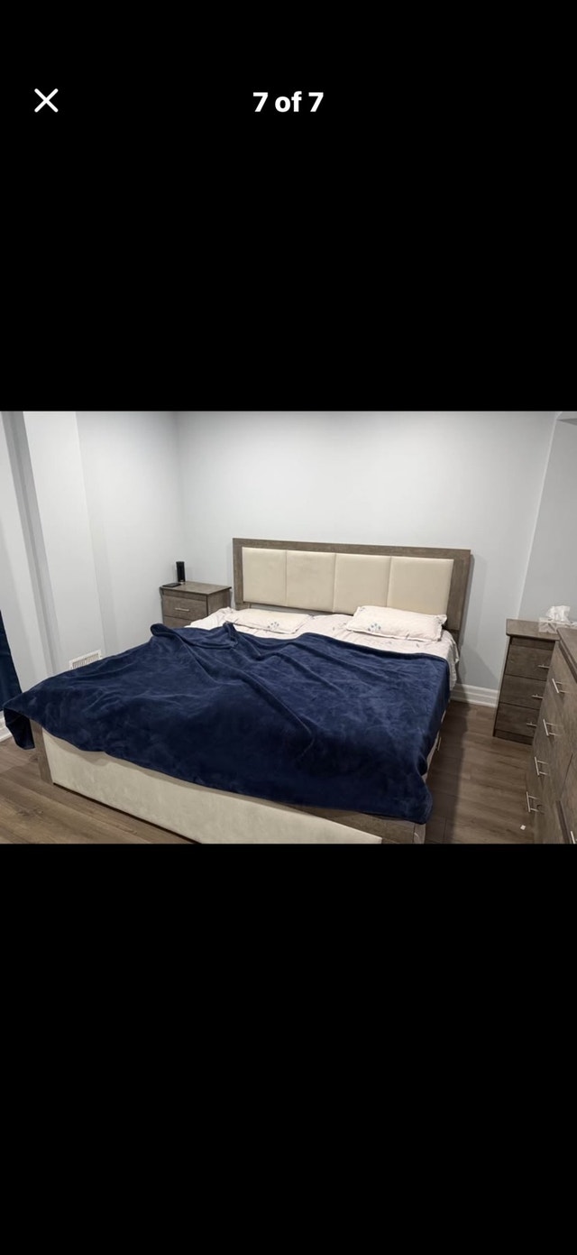 King Size Bed Set with Premium Mattress