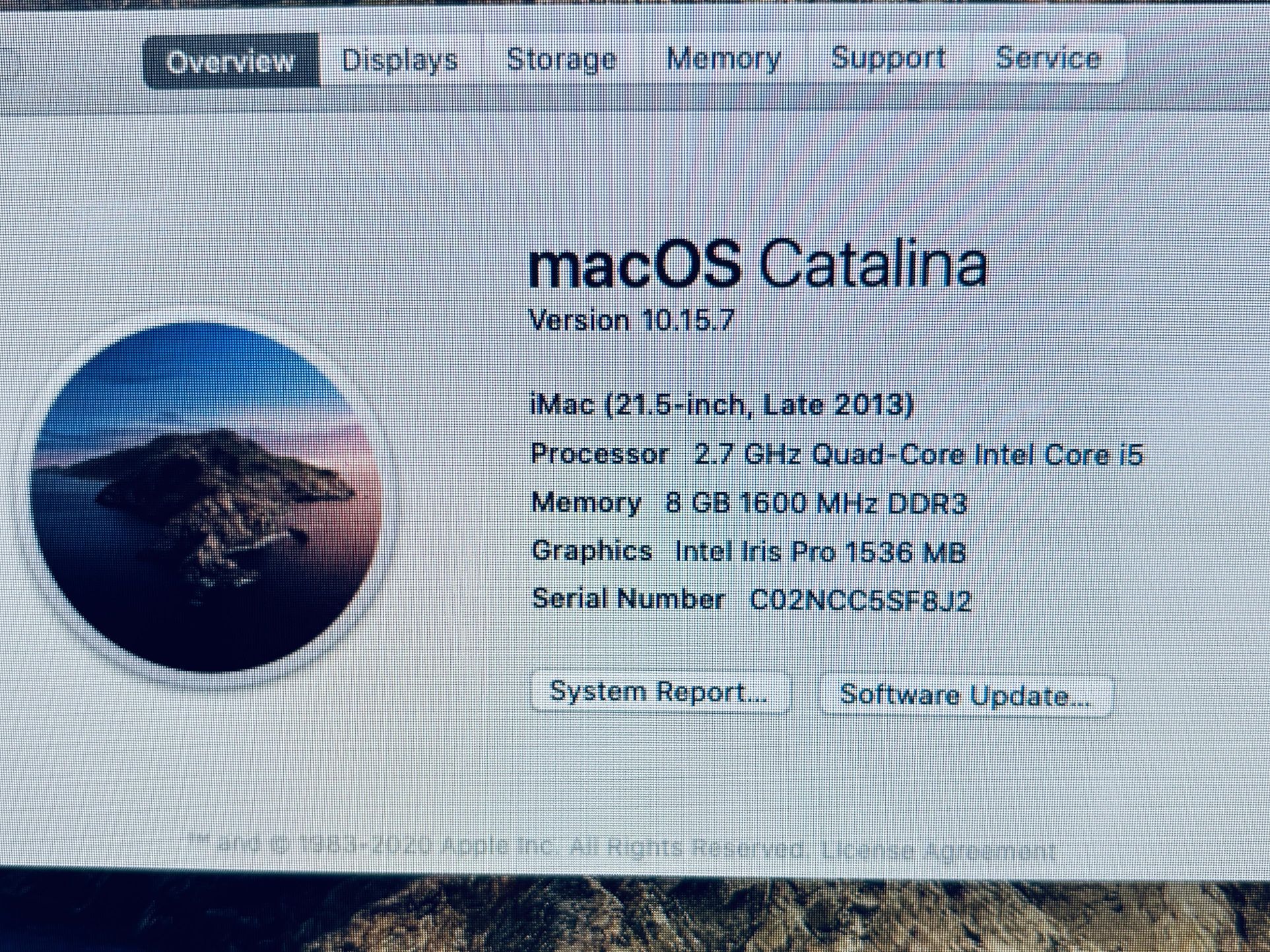 Apple iMac 21.5” 2013 Core i5 8GB 256GB SSD Catalina - photo 5