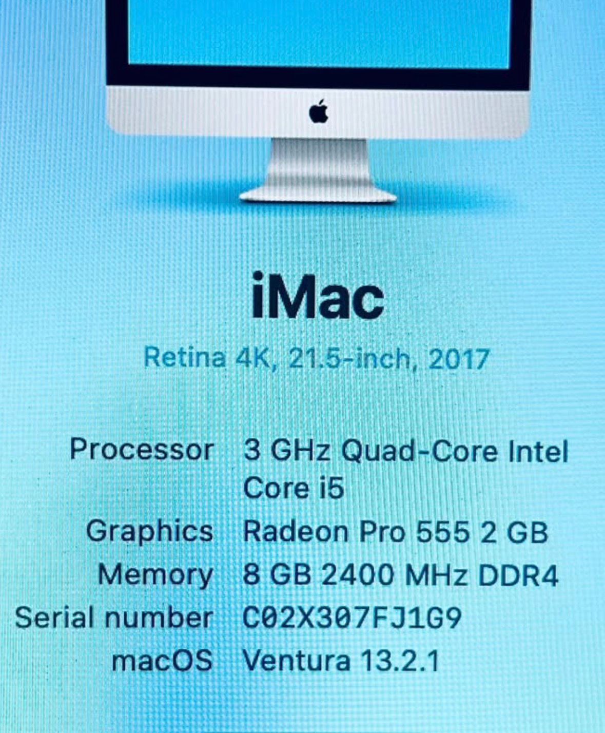 Apple iMac 21” 2017 4K Retina Core i5 8GB 256GB SSD - photo 4