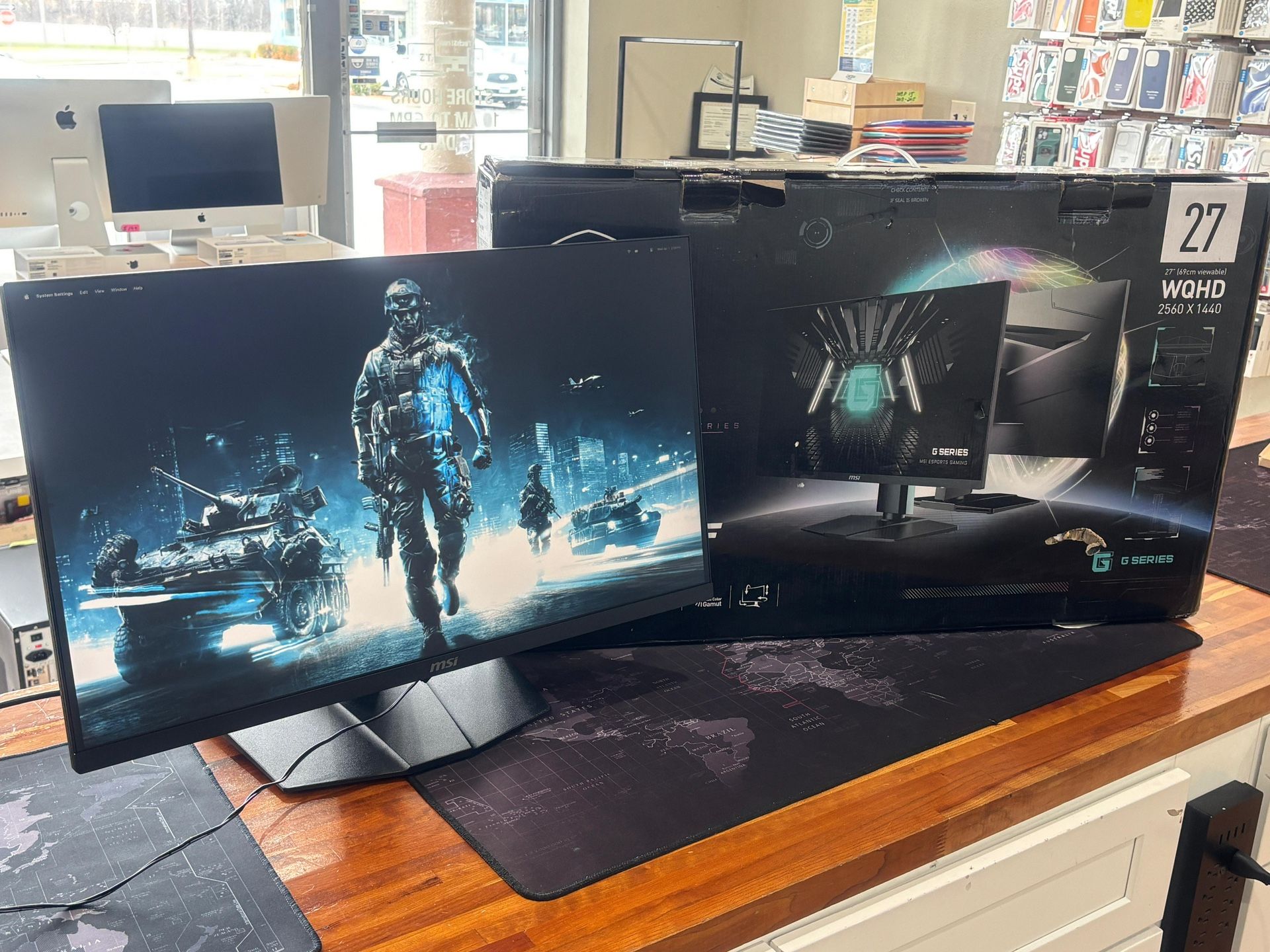 MSI G274QPF 27” Gaming Monitor 144Hz 1440p Like New