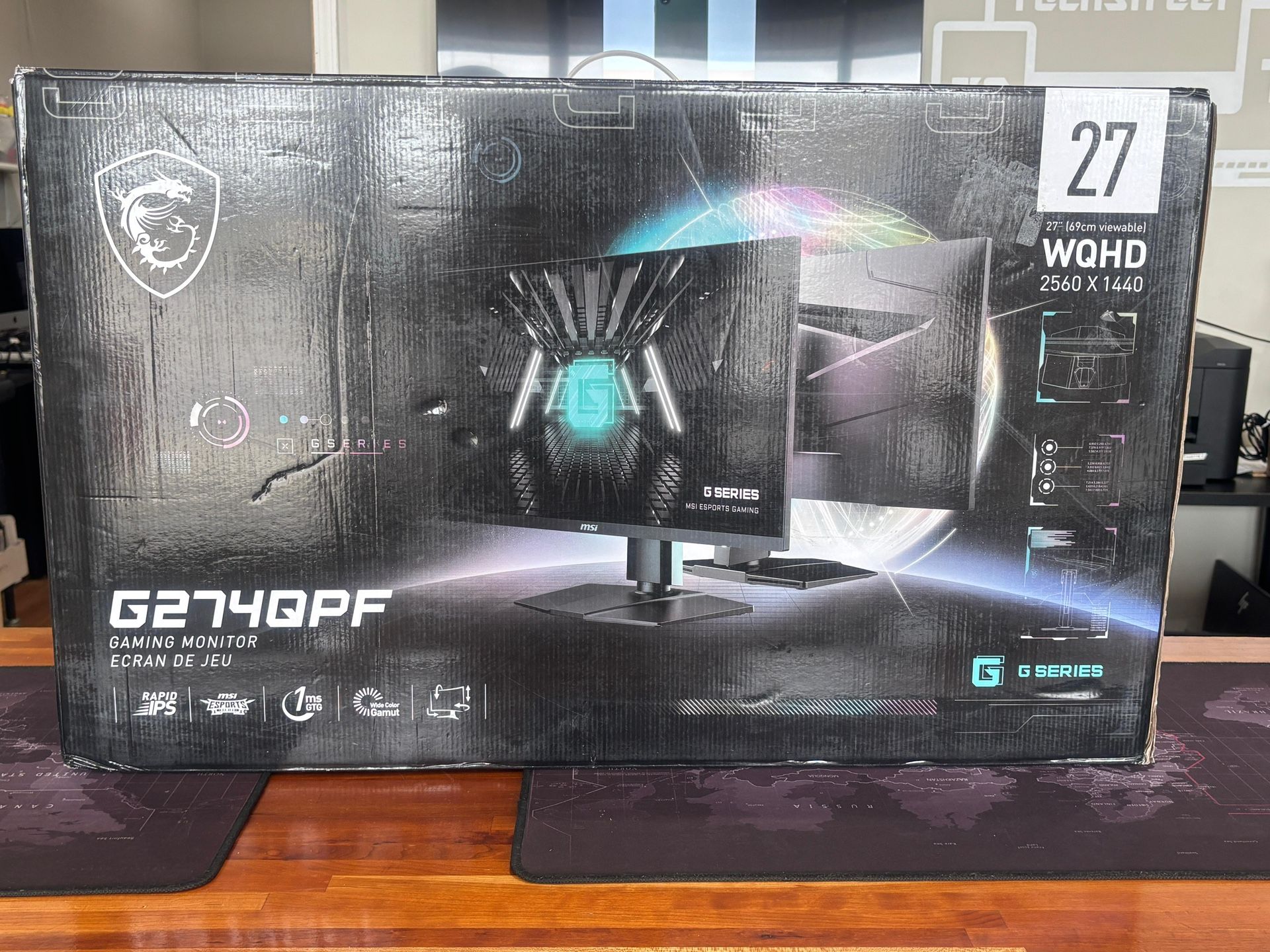 MSI G274QPF 27” Gaming Monitor 144Hz 1440p Like New - photo 5