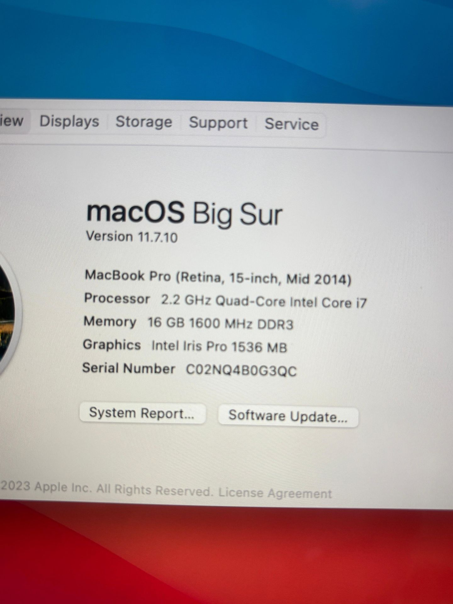 Apple MacBook Pro 15” 2014 Core i7 16GB 500GB - photo 3