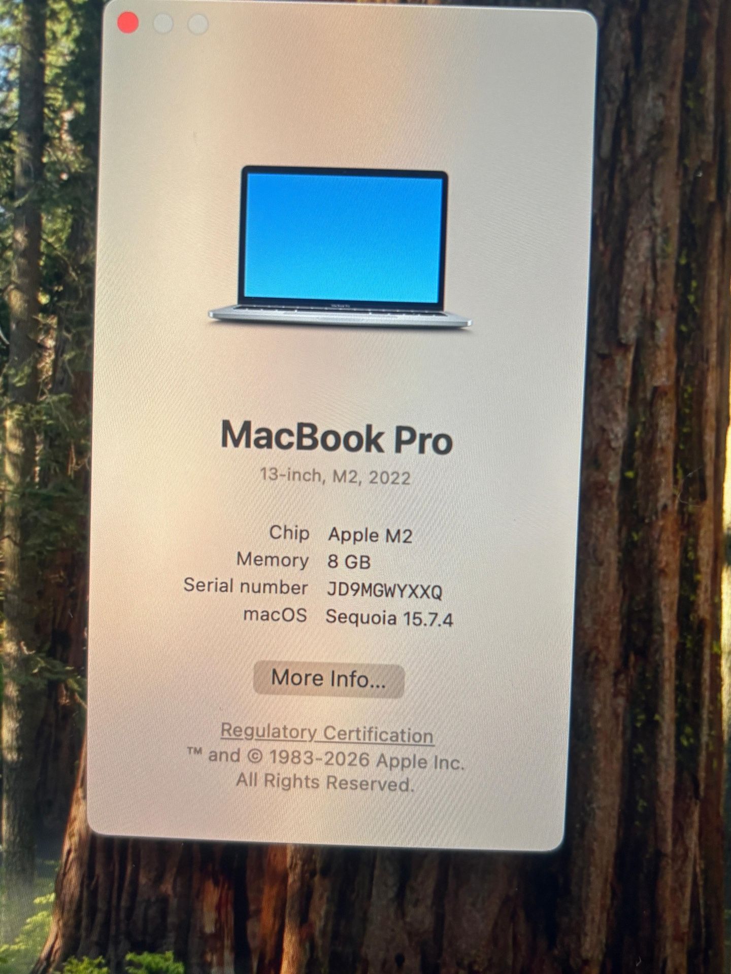 Apple MacBook PRO 13” 2022 TouchBar M2 8GB 512GB SSD - photo 4