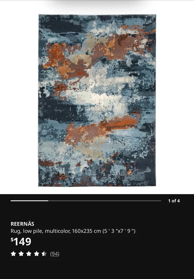 Ikea REERNÄS Carpet 160x235 cm - photo 2
