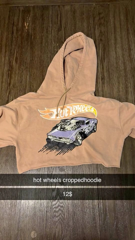 Hot Wheels Cropped Hoodie