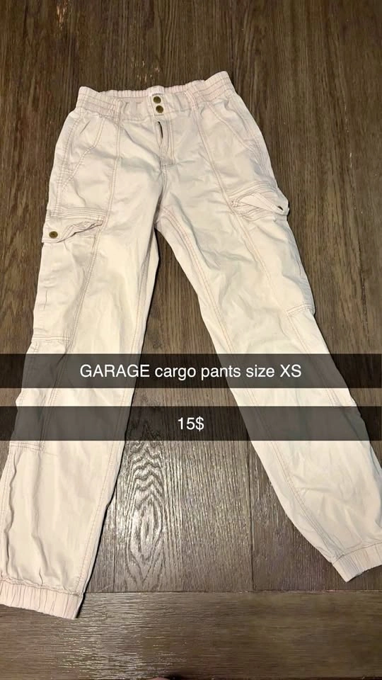 GARAGE cargo pants size xs