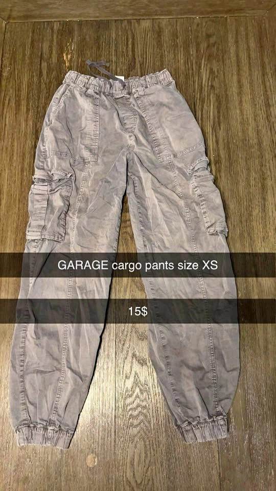 GARAGE cargo pants size xs